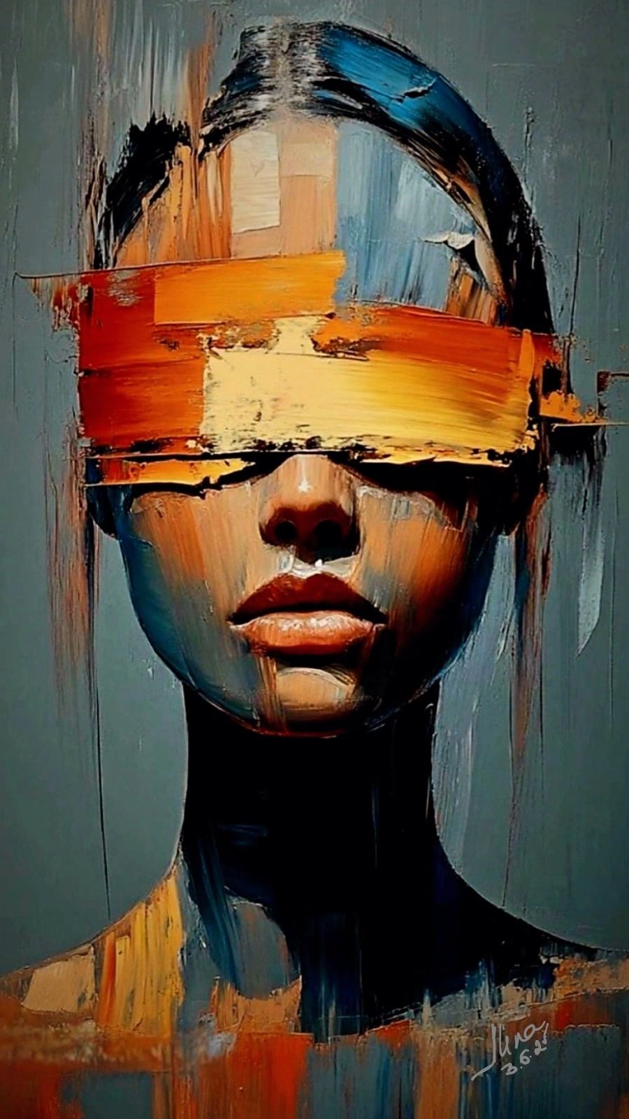 ArteDiAlina.com painting: Love is blind